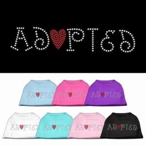Adopted Rhinestone Dog Shirt | The Pet Boutique