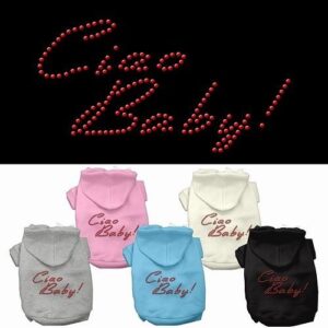 Ciao Baby Rhinestone Dog Hoodie | The Pet Boutique