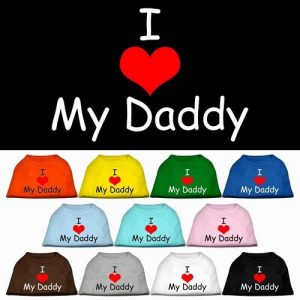 I Love My Daddy Screen Print Dog Shirt | The Pet Boutique