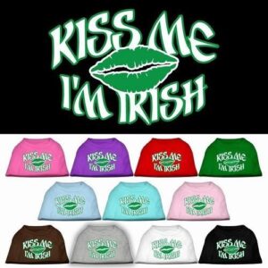 Kiss Me I'm Irish Screen Print Dog Shirt | The Pet Boutique