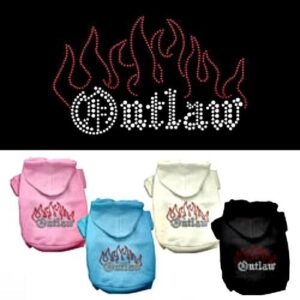 Outlaw Rhinestone Dog Hoodie | The Pet Boutique