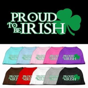 Proud to be Irish Screen Print Dog Shirt | The Pet Boutique