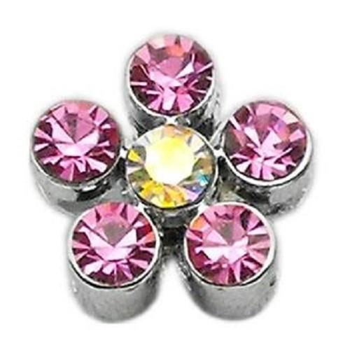 Slider Flower Collar Charm - Pink | The Pet Boutique