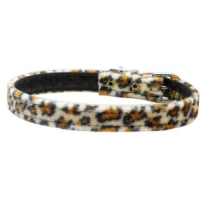 3/8" Plain Animal Print Dog Collar - Jaguar | The Pet Boutique