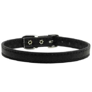 3/8" Plain Dog Collar - Black | The Pet Boutique