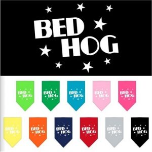 Bed Hog Screen Print Pet Bandana | The Pet Boutique
