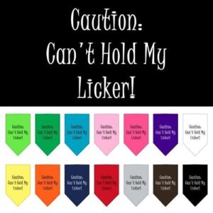 Can't Hold My Licker Screen Print Pet Bandana | The Pet Boutique