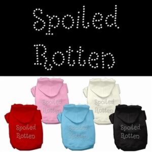 Spoiled Rotten Rhinestone Dog Hoodie | The Pet Boutique