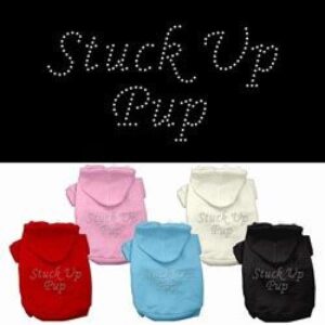 Stuck Up Pup Rhinestone Dog Hoodie | The Pet Boutique