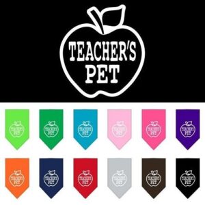 Teachers Pet Screen Print Pet Bandana | The Pet Boutique