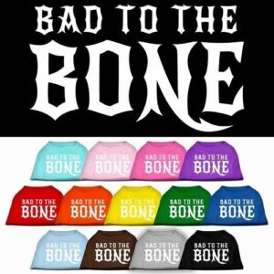 Bad to the Bone Screen Print Dog Shirt | The Pet Boutique