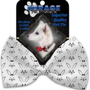 Bunny Face Pet Bow Tie Collar Accessory with Velcro | The Pet Boutique