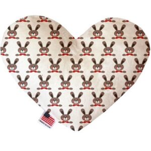Dapper Rabbits Stuffing Free Heart Dog Toy | The Pet Boutique