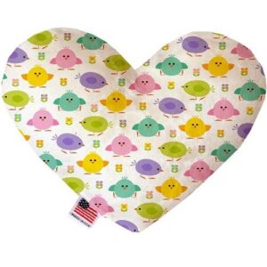 Easter Chickadees Canvas Heart Dog Toy | The Pet Boutique