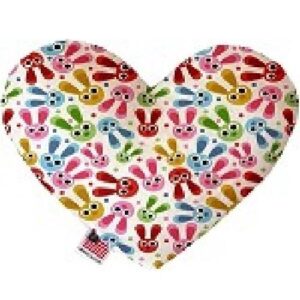 Funny Bunnies Stuffing Free Heart Dog Toy | The Pet Boutique
