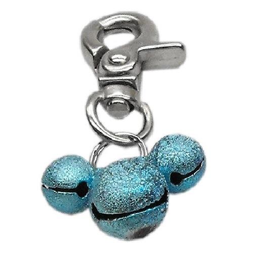 Lobster Claw Bell Collar Charm - Aqua | The Pet Boutique