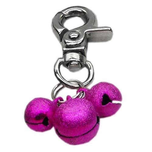 Lobster Claw Bell Collar Charm - Bright Pink | The Pet Boutique