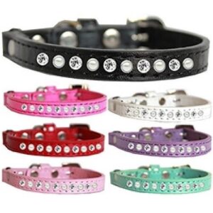 Pearl and Clear Jewel Cat Safety Collar | The Pet Boutique