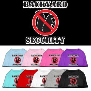 Backyard Security Screen Print Dog Shirt | The Pet Boutique