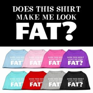 Does This Shirt Make Me Look Fat? Screen Print Pet Shirt | The Pet Boutique