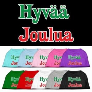 Hyvaa Joulua Screen Print Pet Shirt | The Pet Boutique