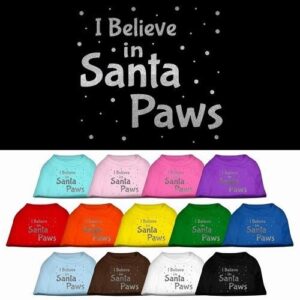 Santa Paws Screen Print Pet Shirt | The Pet Boutique