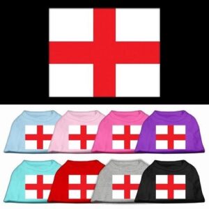 St. George's Cross (English Flag) Screen Print Pet Shirt | The Pet Boutique