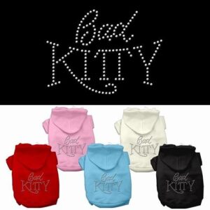 Bad Kitty Rhinestud Pet Hoodie | The Pet Boutique