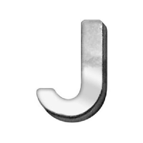 18mm Chrome Letter Sliding Collar Charm - J | The Pet Boutique