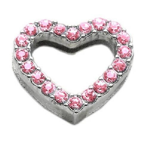 Heart Slider Collar Charm - Pink | The Pet Boutique