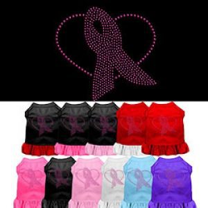Pink Ribbon Rhinestone Pet Dress | The Pet Boutique