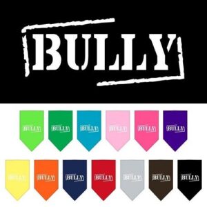 Bully Screen Print Pet Bandana | The Pet Boutique