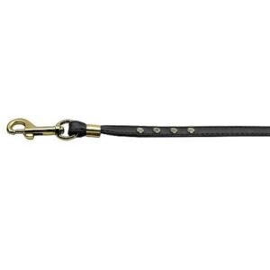 Clear Crystal Dog Leash - Black - Gold Hardware | The Pet Boutique