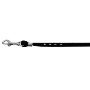 Velvet Step-In Harness Dog Leash - Black with Silver Hardware | The Pet Boutique