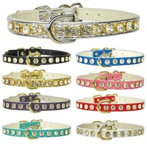 #16 Clear Crystal Dog Collar | The Pet Boutique