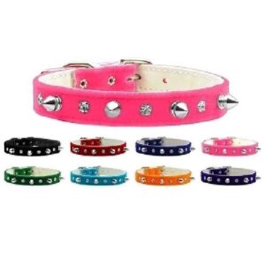 Just the Basics Crystal and Spike Dog Collar | The Pet Boutique