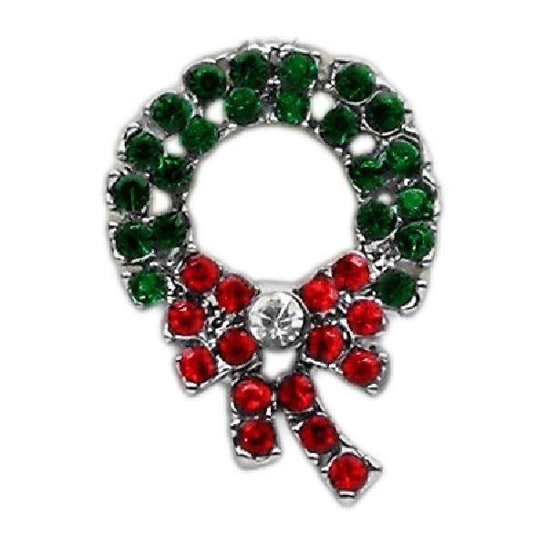 Holiday 10mm Slider Pet Collar Charm - Wreath | The Pet Boutique