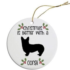 Round Christmas Ornament - Corgi | The Pet Boutique