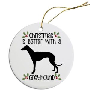 Round Christmas Ornament - Greyhound | The Pet Boutique