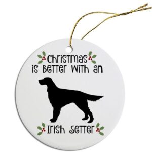 Round Christmas Ornament - Irish Setter | The Pet Boutique