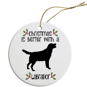 Round Christmas Ornament - Labrador | The Pet Boutique